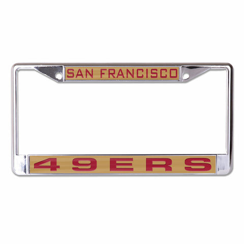 ~San Francisco 49ers License Plate Frame Inlaid Style - Special Order~ backorder