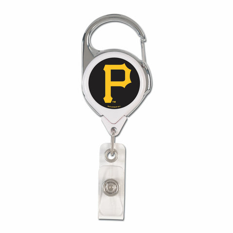 ~Pittsburgh Pirates Badge Holder Premium Retractable - Special Order~ backorder
