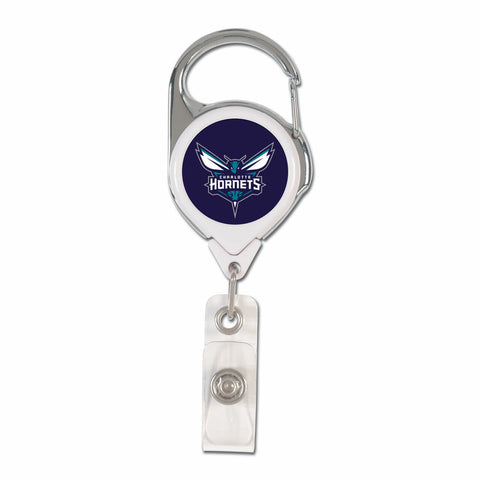 ~Charlotte Hornets Badge Holder Premium Retractable - Special Order~ backorder