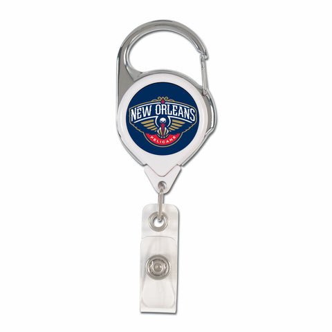 ~New Orleans Pelicans Badge Holder Premium Retractable - Special Order~ backorder