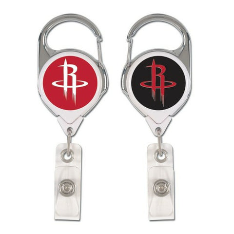 ~Houston Rockets Badge Holder Premium Retractable - Special Order~ backorder