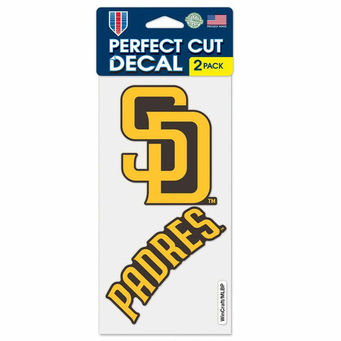 San Diego Padres Set of 2 Die Cut Decals - Special Order
