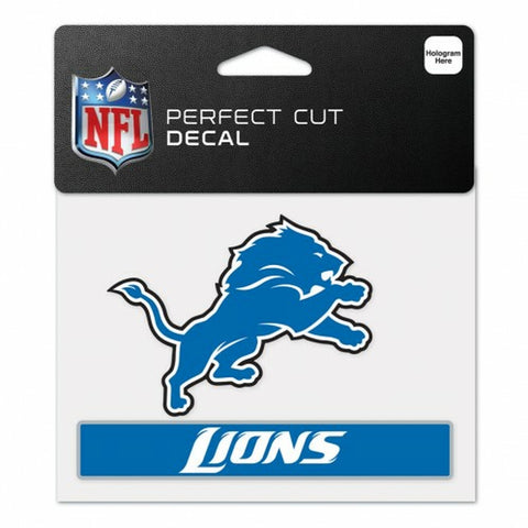 Detroit Lions Decal 4.5x5.75 Perfect Cut Color - Special Order
