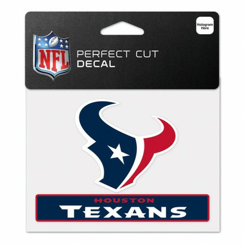 ~Houston Texans Decal 4.5x5.75 Perfect Cut Color - Special Order~ backorder