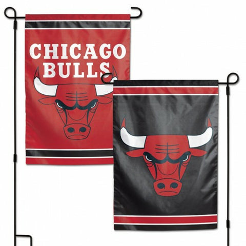 Chicago Bulls Flag 12x18 Garden Style 2 Sided