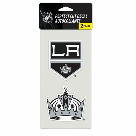 ~Los Angeles Kings Decal 4x4 Perfect Cut Set of 2 - Special Order~ backorder