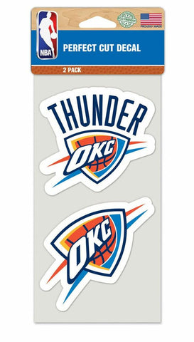 ~Oklahoma City Thunder Set of 2 Die Cut Decals - Special Order~ backorder