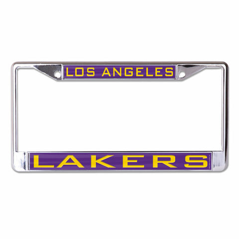 ~Los Angeles Lakers License Plate Frame - Inlaid - Special Order~ backorder