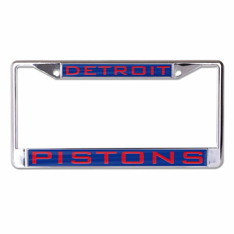 ~Detroit Pistons License Plate Frame - Inlaid - Special Order~ backorder