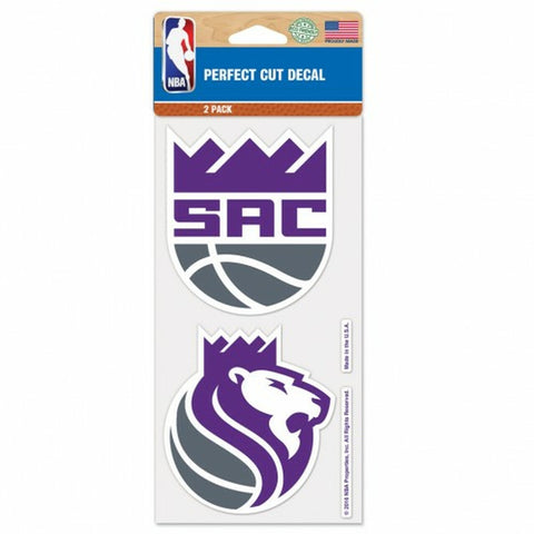 ~Sacramento Kings Decal 4x4 Perfect Cut Set of 2 - Special Order~ backorder