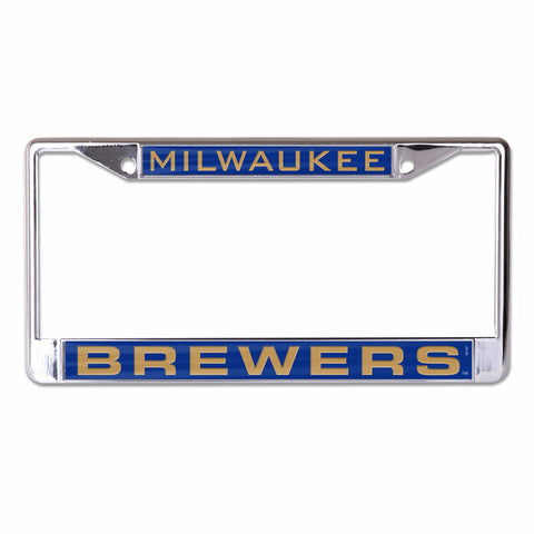 ~Milwaukee Brewers License Plate Frame - Inlaid - Special Order~ backorder