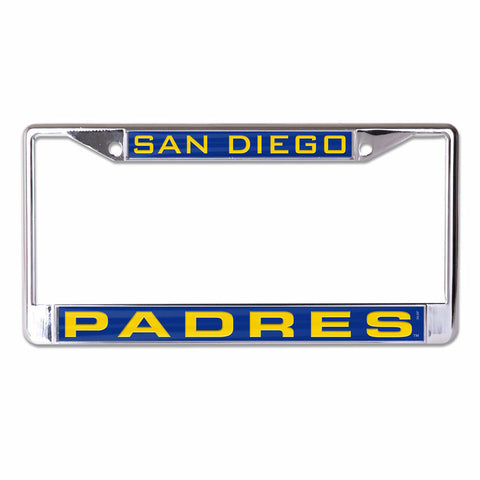 ~San Diego Padres License Plate Frame - Inlaid - Special Order~ backorder