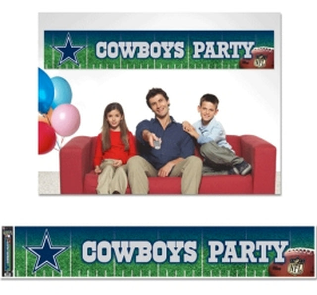 Banner de los Dallas Cowboys de 12 x 65 estilo fiesta CO