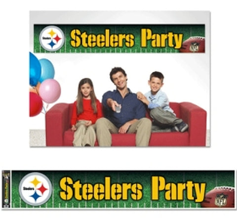 ~Pittsburgh Steelers Banner 12x65 Party Style CO~ backorder