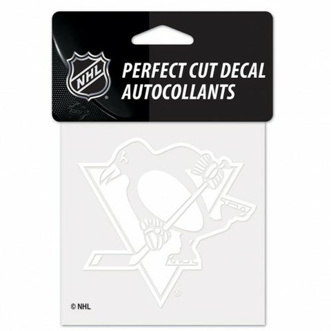 ~Pittsburgh Penguins Decal 4x4 Perfect Cut White~ backorder