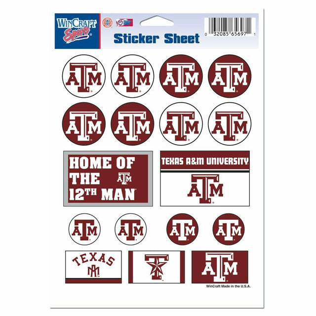 Calcomanías en vinilo de 5 x 7 de Texas A&amp;M Aggies