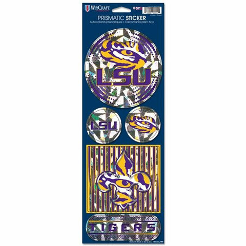 ~LSU Tigers Stickers Prismatic - Special Order~ backorder