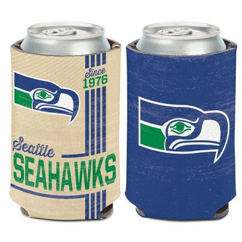 Seattle Seahawks Can Cooler Vintage Design Special Order