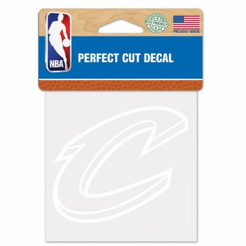 ~Cleveland Cavaliers Decal 4x4 Perfect Cut White - Special Order~ backorder