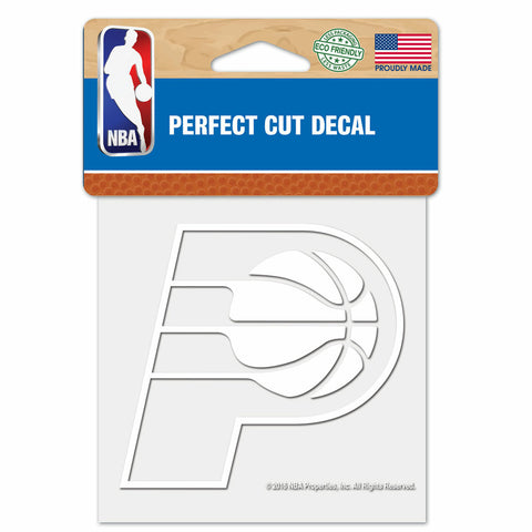~Indiana Pacers Decal 4x4 Perfect Cut White - Special Order~ backorder
