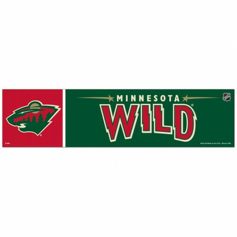 ~Minnesota Wild Decal 3x12 Bumper Strip Style - Special Order~ backorder