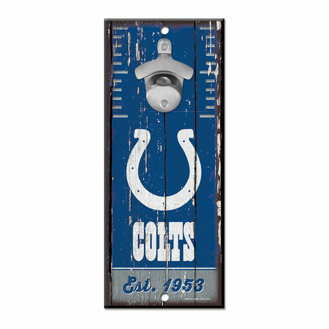 Indianapolis Colts Sign Wood 5x11 Bottle Opener - Special Order