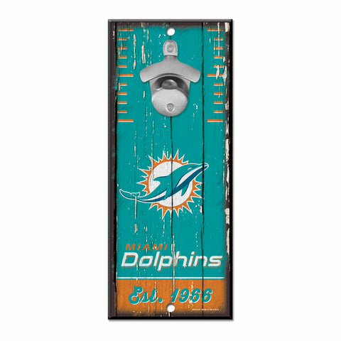 ~Miami Dolphins Sign Wood 5x11 Bottle Opener~ backorder