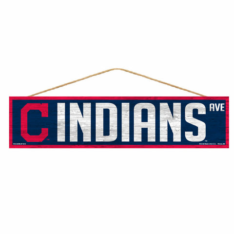 ~Cleveland Indians Sign 4x17 Wood Avenue Design - Special Order~ backorder