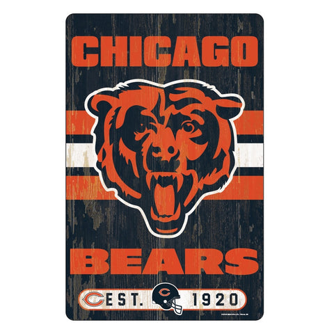 ~Chicago Bears Sign 11x17 Wood Slogan Design~ backorder