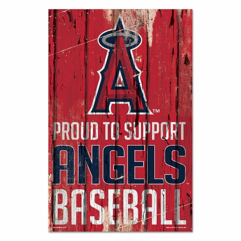 ~Los Angeles Angels Sign 11x17 Wood Proud to Support Design - Special Order~ backorder