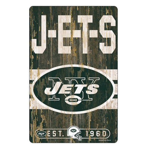 ~New York Jets Sign 11x17 Wood Slogan Design~ backorder