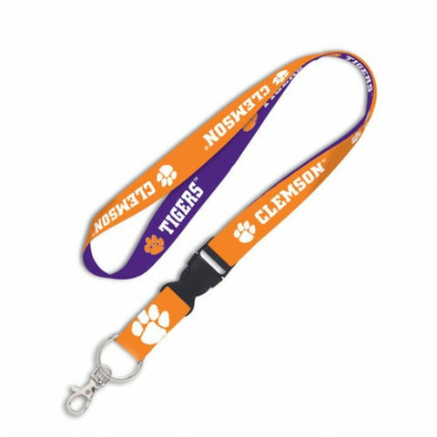 Clemson Tigers Lanyard with Detachable Buckle