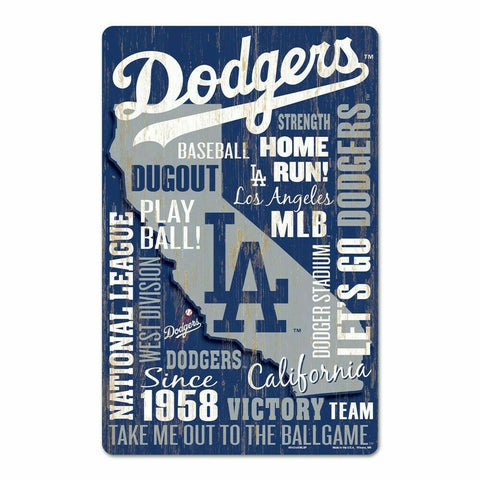 ~Los Angeles Dodgers Sign 11x17 Wood Wordage Design~ backorder