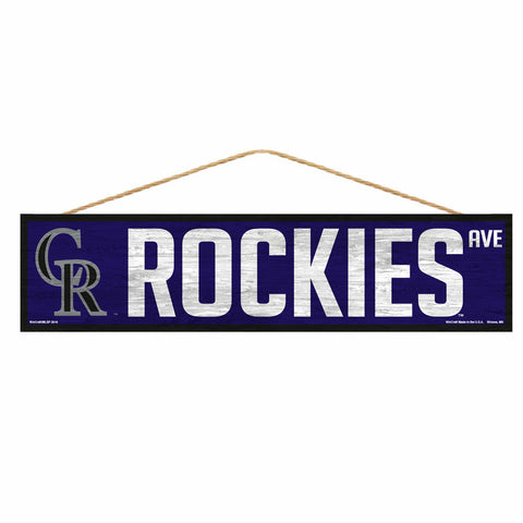 ~Colorado Rockies Sign 4x17 Wood Avenue Design - Special Order~ backorder