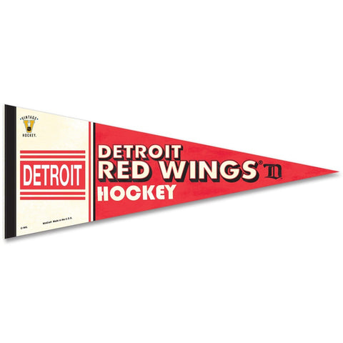 ~Detroit Red Wings Pennant 12x30 Premium Style Vintage Design Special Order~ backorder