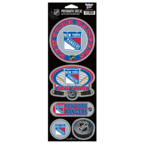 New York Rangers Stickers Prismatic