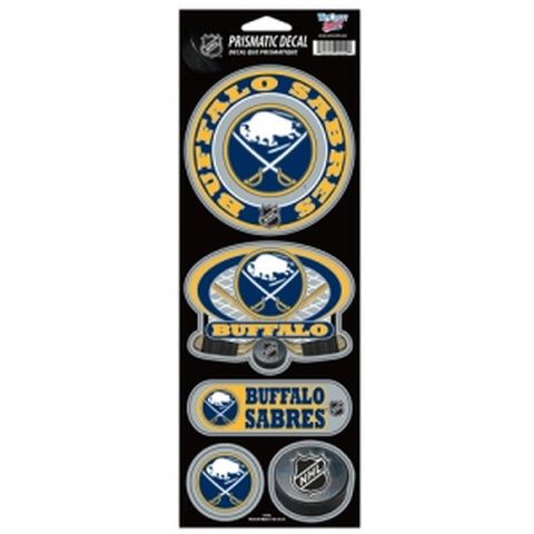 ~Buffalo Sabres Decal 4x11 Die Cut Prismatic Style - Special Order~ backorder