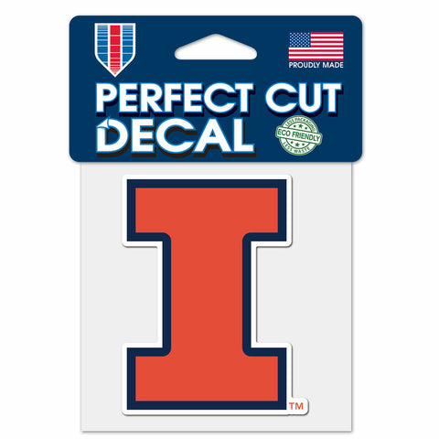 ~Illinois Fighting Illini Decal 4x4 Perfect Cut Color - Special Order~ backorder