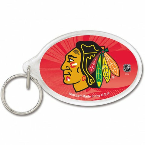 ~Chicago Blackhawks Key Ring Acrylic Carded - Special Order~ backorder