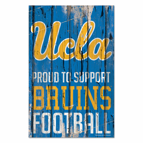 ~UCLA Bruins Sign 11x17 Wood Proud to Support Design - Special Order~ backorder