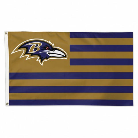 ~Baltimore Ravens Flag 3x5 Deluxe Americana Design - Special Order~ backorder