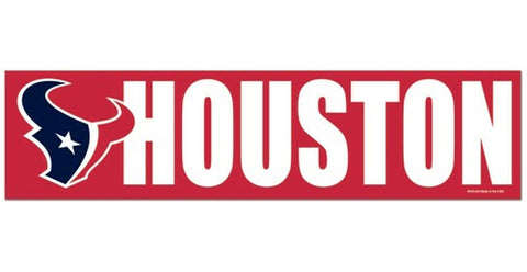 ~Houston Texans Decal Bumper Sticker - Special Order~ backorder
