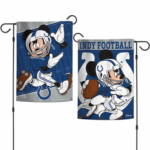 ~Indianapolis Colts Flag 12x18 Garden Style 2 Sided Disney - Special Order~ backorder
