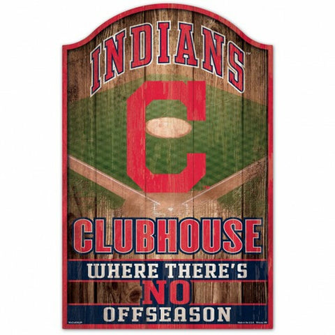 ~Cleveland Indians Sign 11x17 Wood Fan Cave Design - Special Order~ backorder