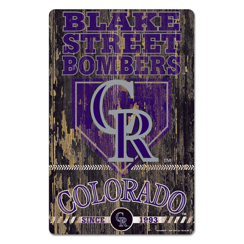 ~Colorado Rockies Sign 11x17 Wood Slogan Design - Special Order~ backorder