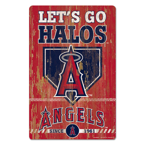 ~Los Angeles Angels Sign 11x17 Wood Slogan Design~ backorder