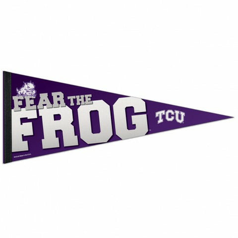 TCU Horned Frogs Pennant 12x30 Premium Style - Special Order