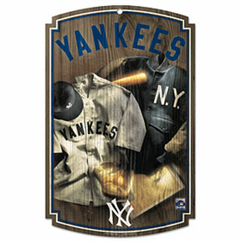 ~New York Yankees Sign 11x17 Wood Throwback 1927 Jersey Design - Special Order~ backorder