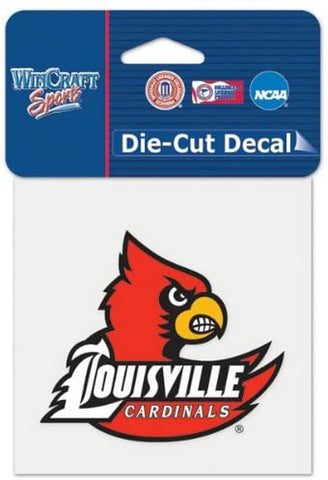 ~Louisville Cardinals Decal 4x4 Perfect Cut Color - Special Order~ backorder