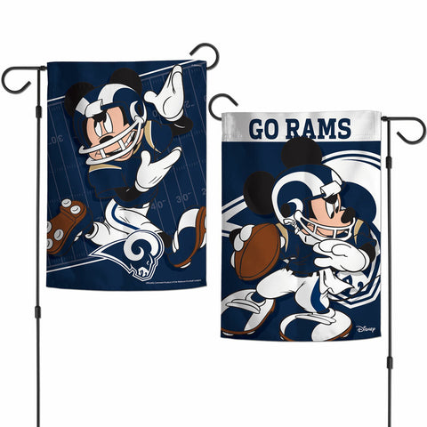 ~Los Angeles Rams Flag 12x18 Garden Style 2 Sided Disney - Special Order~ backorder